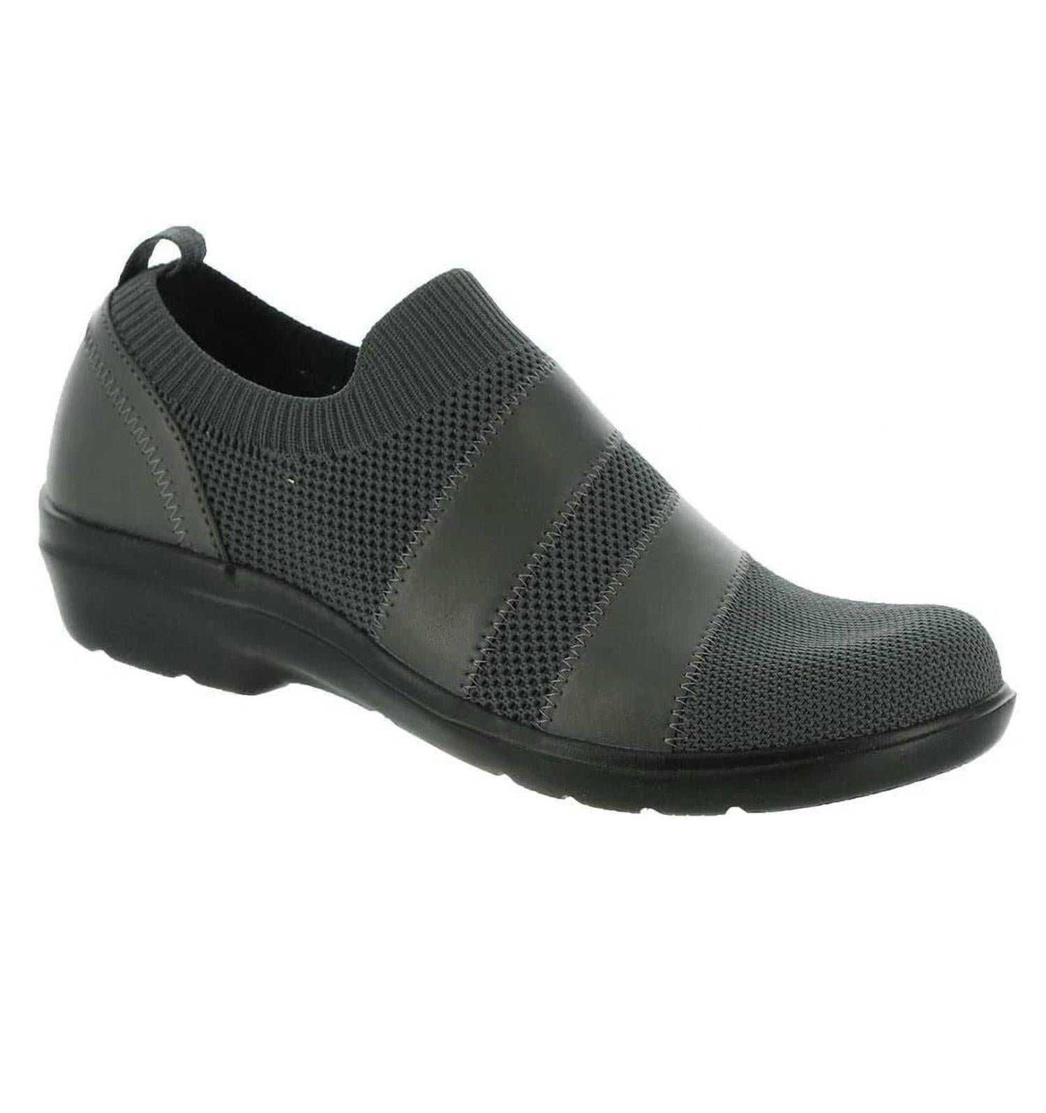 Clarks Women's Sashlyn Edge Loafer in dark grey combi - women's flats