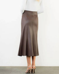 Thml - Vegan Leather Midi Skirt