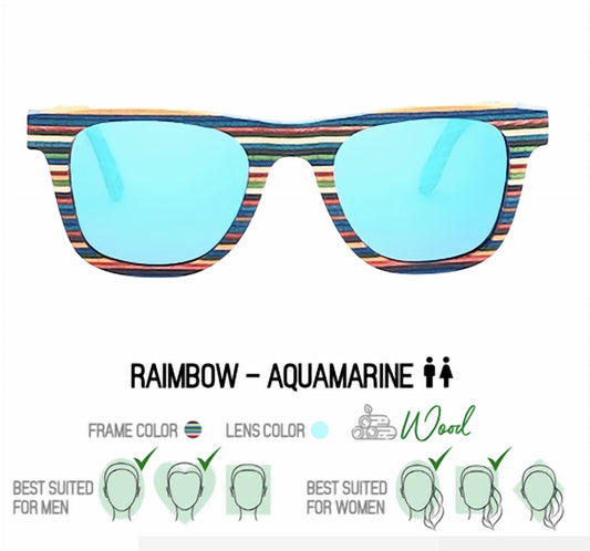 Happy Earth - Unisex Rainbow Sunglasses