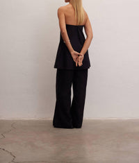 Le Cle - Essence Linen Strapless Top