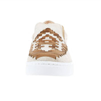 Agave Sky - Women's Dakota Leather Weaved Tennis Shoes