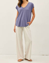 Be Cool - Jordan Raw Edge Linen Tee