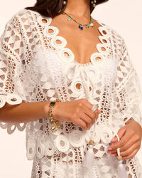 Ramy Brook - Dottie Embroidered Cover-up Top