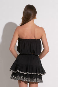 Elan - Croatia Strapless Embroidered Top