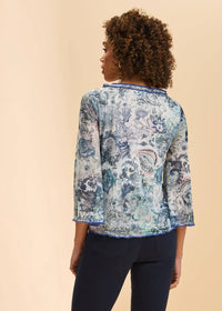 Fdj - Stefanie Bell Sleeve Boat Neck Top