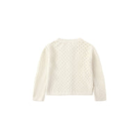 Quincy Mae - Girls Darling Pointelle Knit Cardigan