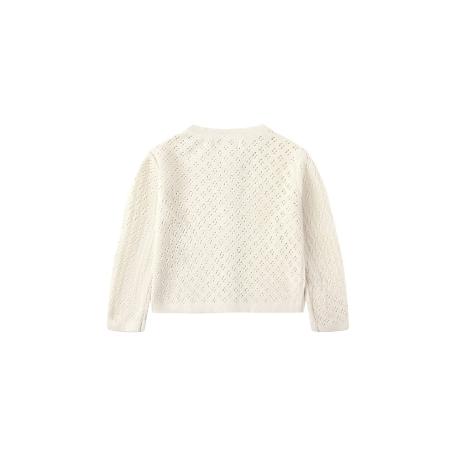Quincy Mae - Girls Darling Pointelle Knit Cardigan