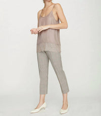 Brochu Walker Lai Silk Cami Top in dusty rose - women's shirt - view 4