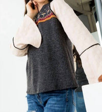 Thml - Fight Or Flight Embroidered Top