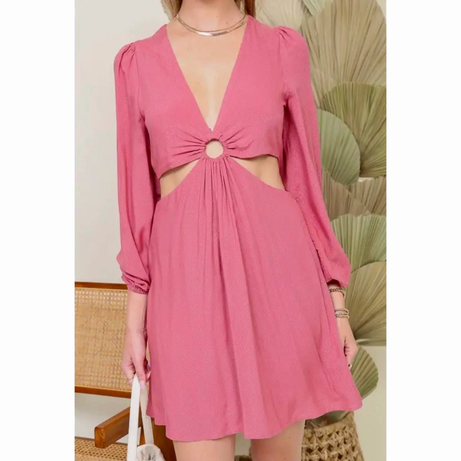 Lumiere - Ring Accent Mini Dress
