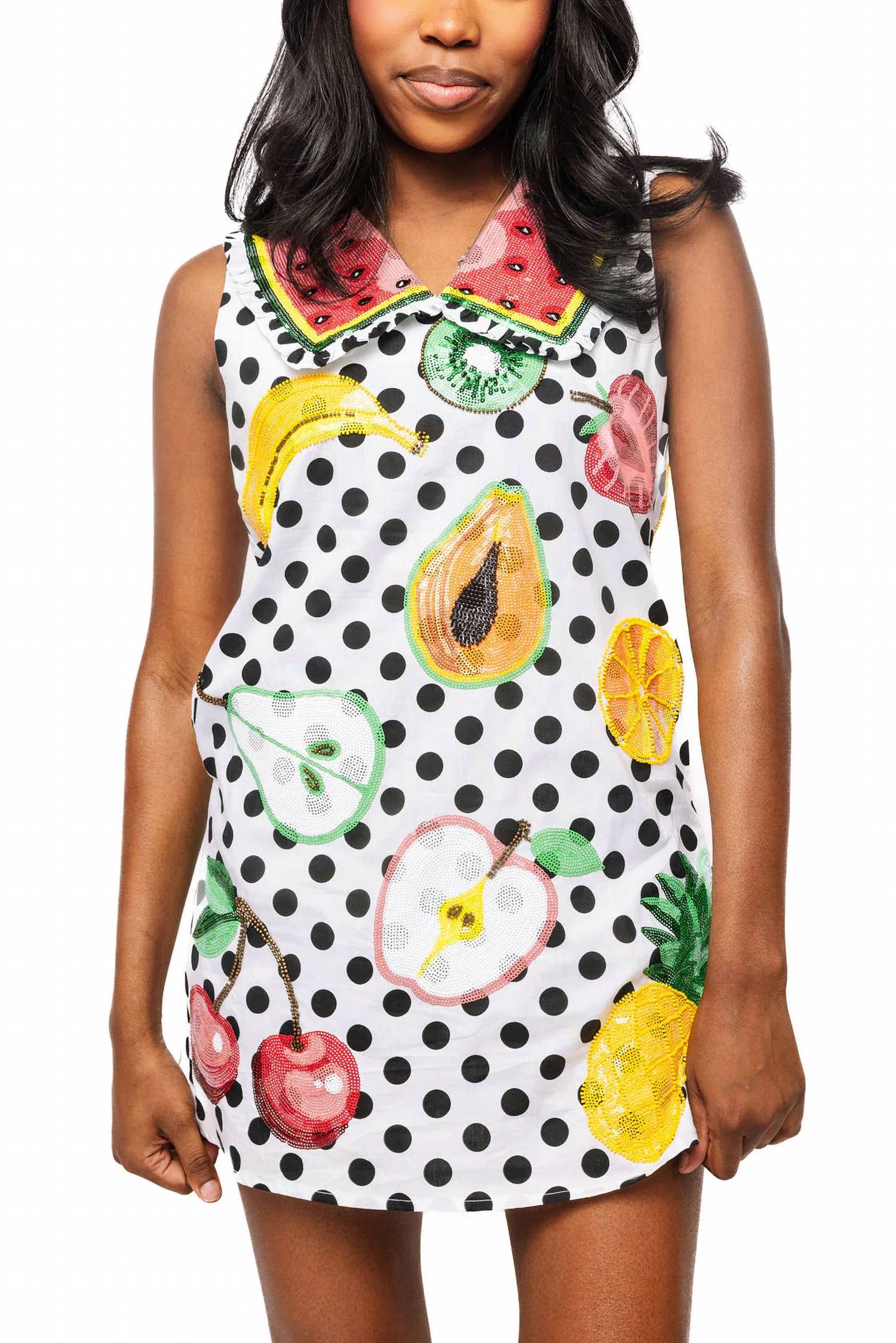 Queen Of Sparkles - Polka Dot Fruit Tank Dress