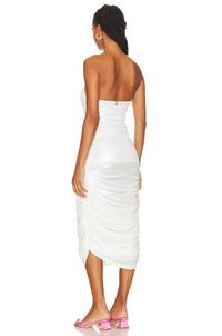 Bahia Maria Swimwear - Roxane Iridescent Ruched Cocktail Dress