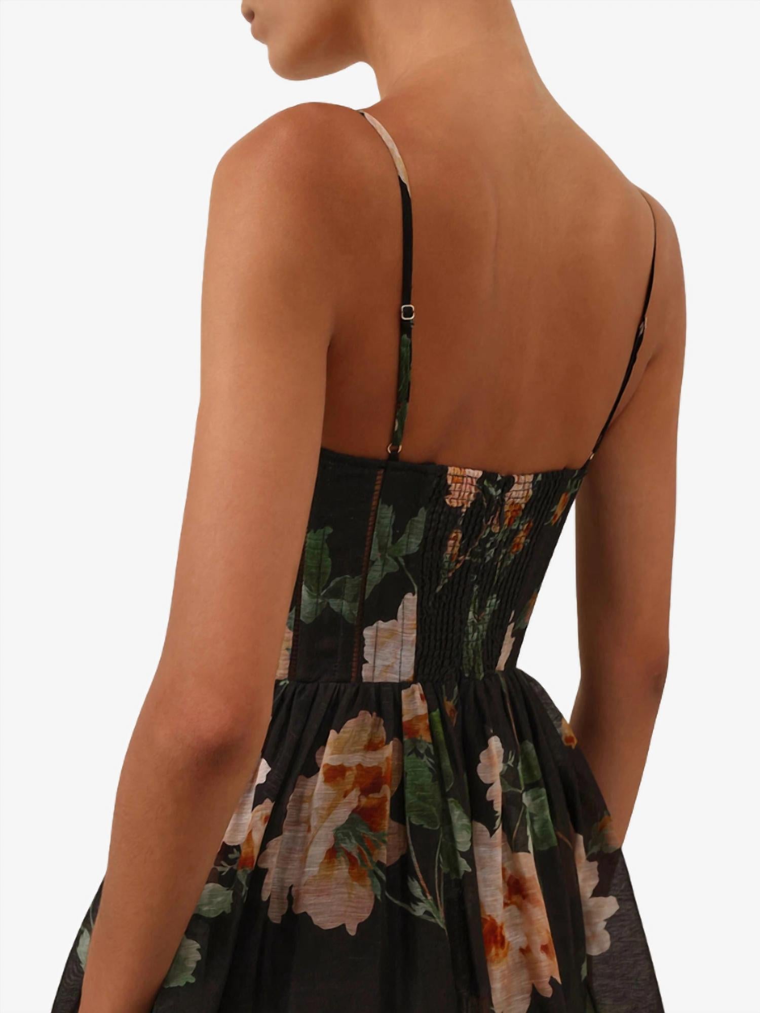 Zimmermann - Luna Corset Midi Dress