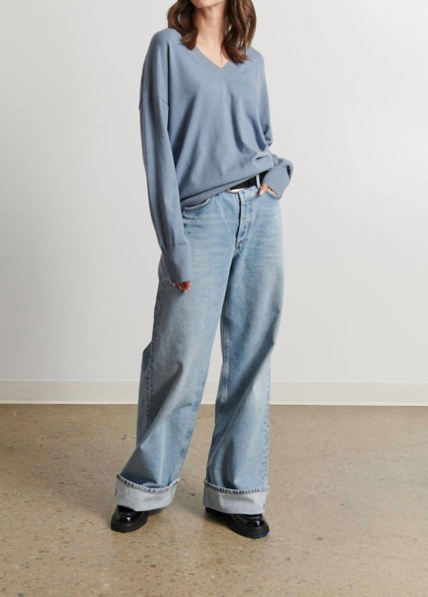 Line - Taylor Knit V-neck Top