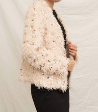En Creme - Glitter Sequin Cardigan