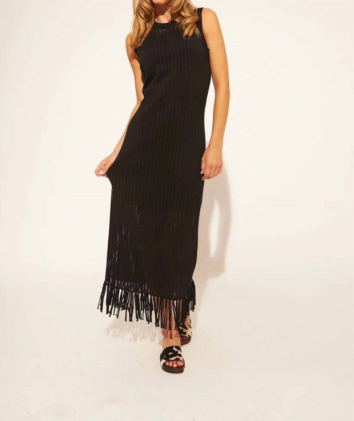 John + Jenn - Alden Open- Knit Dress