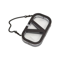 Valentino Garavani - Women's Transparent Logo Plate Clutch