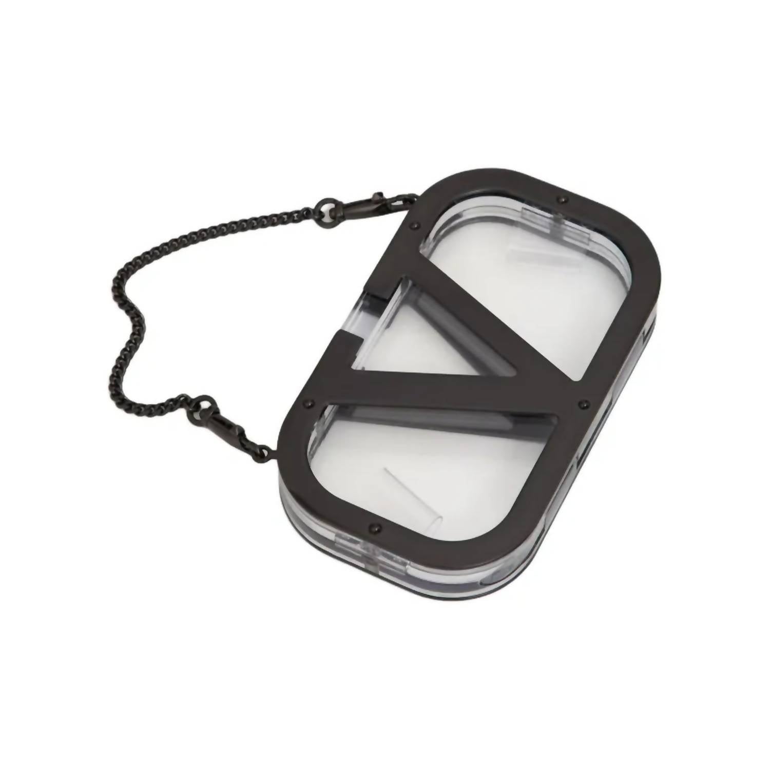 Valentino Garavani - Women's Transparent Logo Plate Clutch