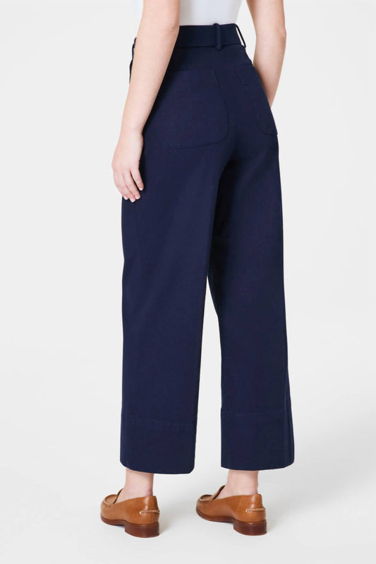 Spanx - Stretch Twill Crop Wide Leg Trouser