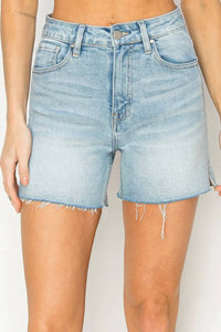 Risen - Denim High Rise Shorts