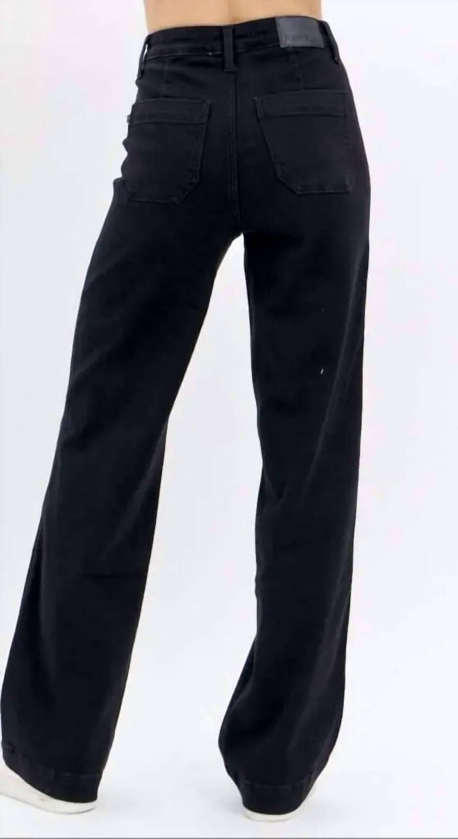 Judy Blue - High Waist Patch Pocket Straight Fit Jeans