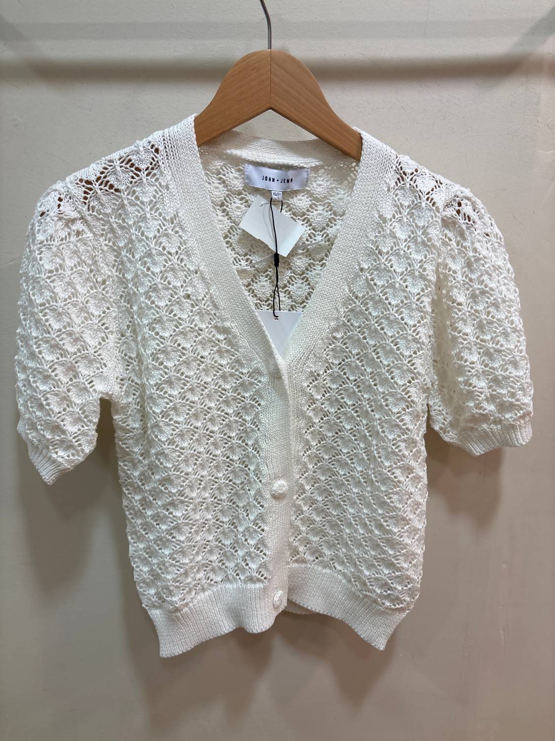 John + Jenn - Women's Short Sleeve Knit Cardigan