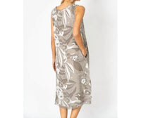 Look Mode Usa - Raw Edge Linen Dress