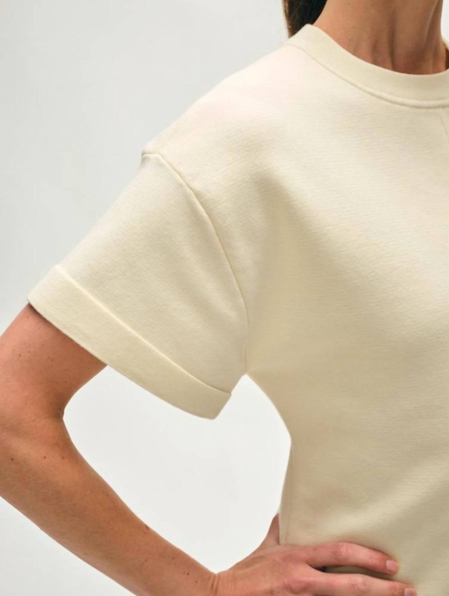 White + Warren - Superfine Organic Cotton Waisted Dress