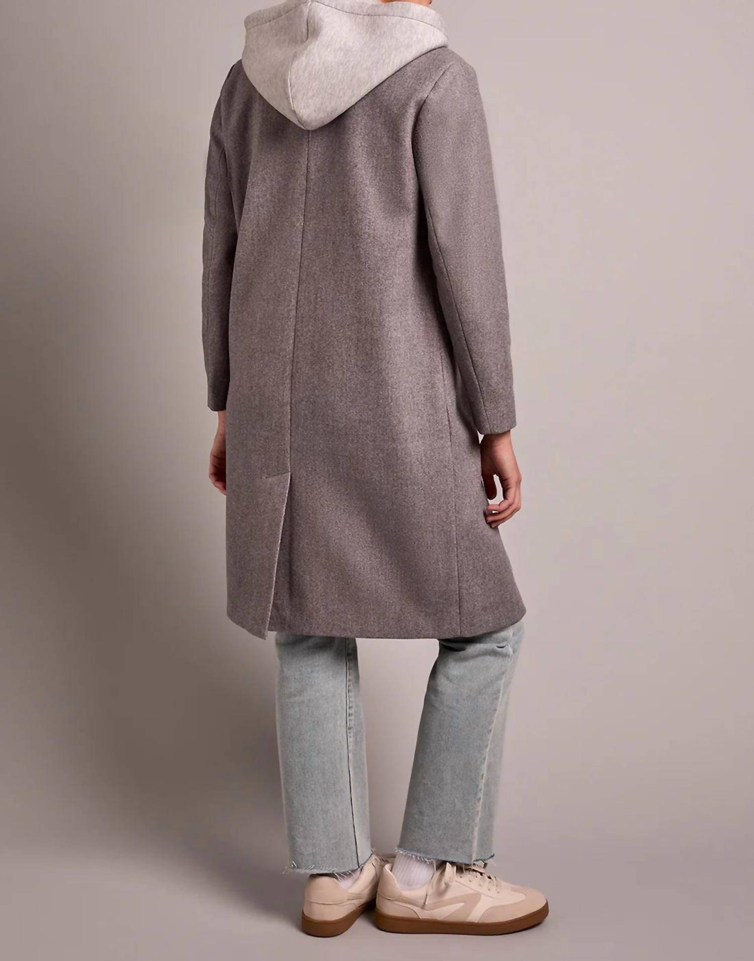 Tribal - Ultra-soft Knit Coat With Removable Fooler Hoodie