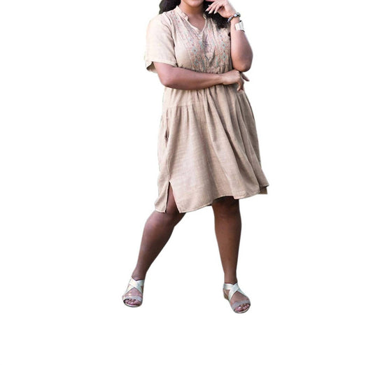 On The Plus Side - Sonora Short Sleeve Dress - Plus Size