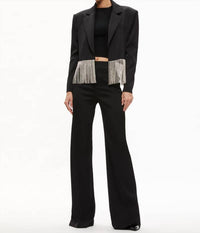 Alice + Olivia - Shan Crystal Fringe Blazer