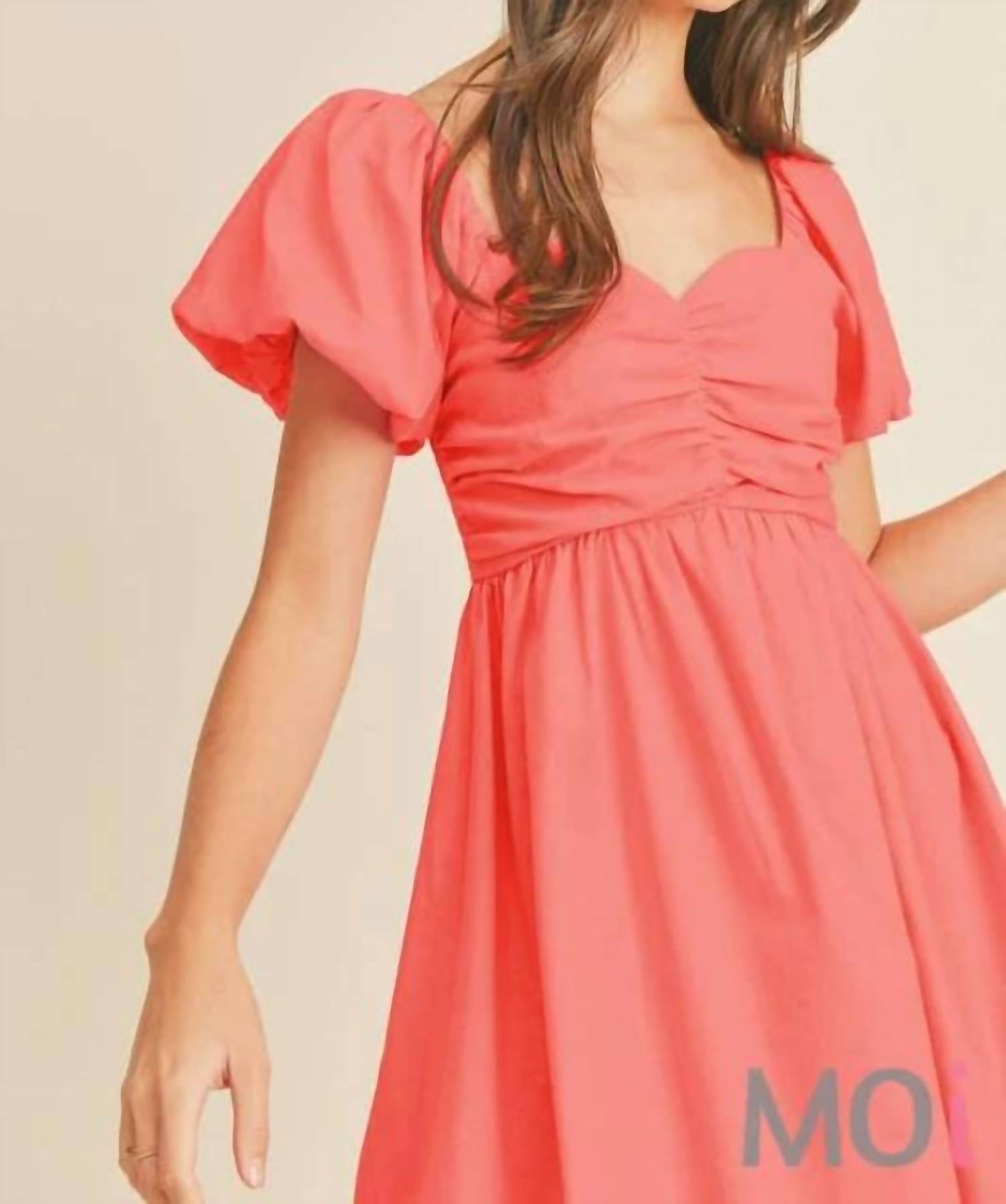 &Merci - Puff Sleeve Midi Dress