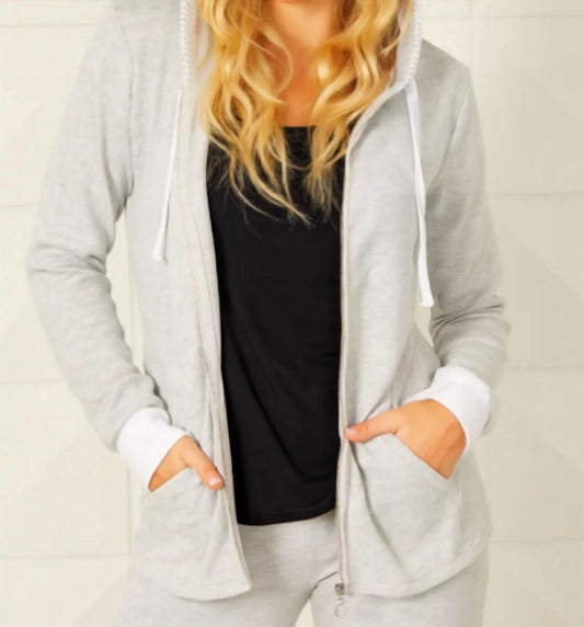 French Kyss - Detail Zip Up Hoodie