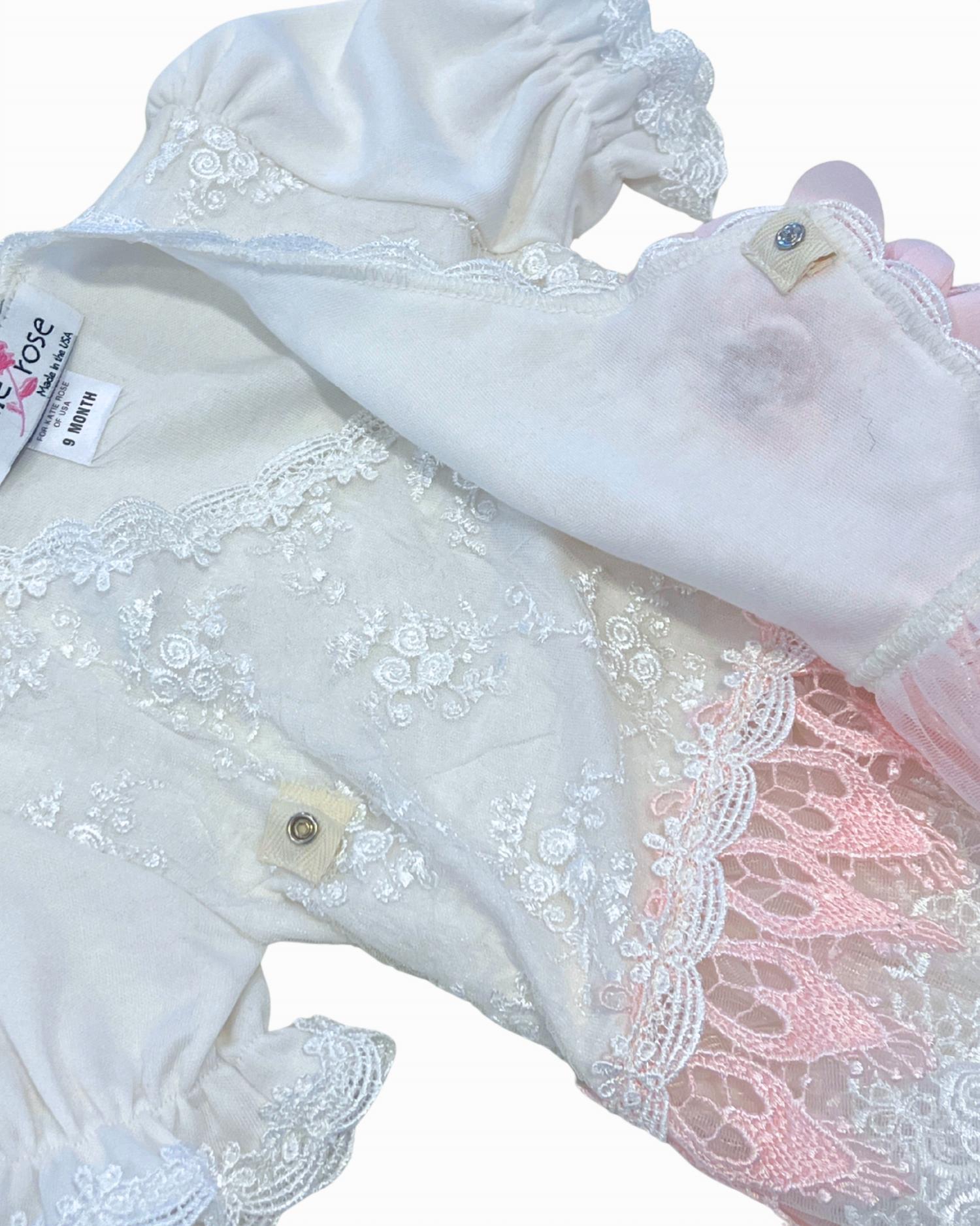 Katie Rose - Girl's Aria 2-Piece Lace With Flower Set