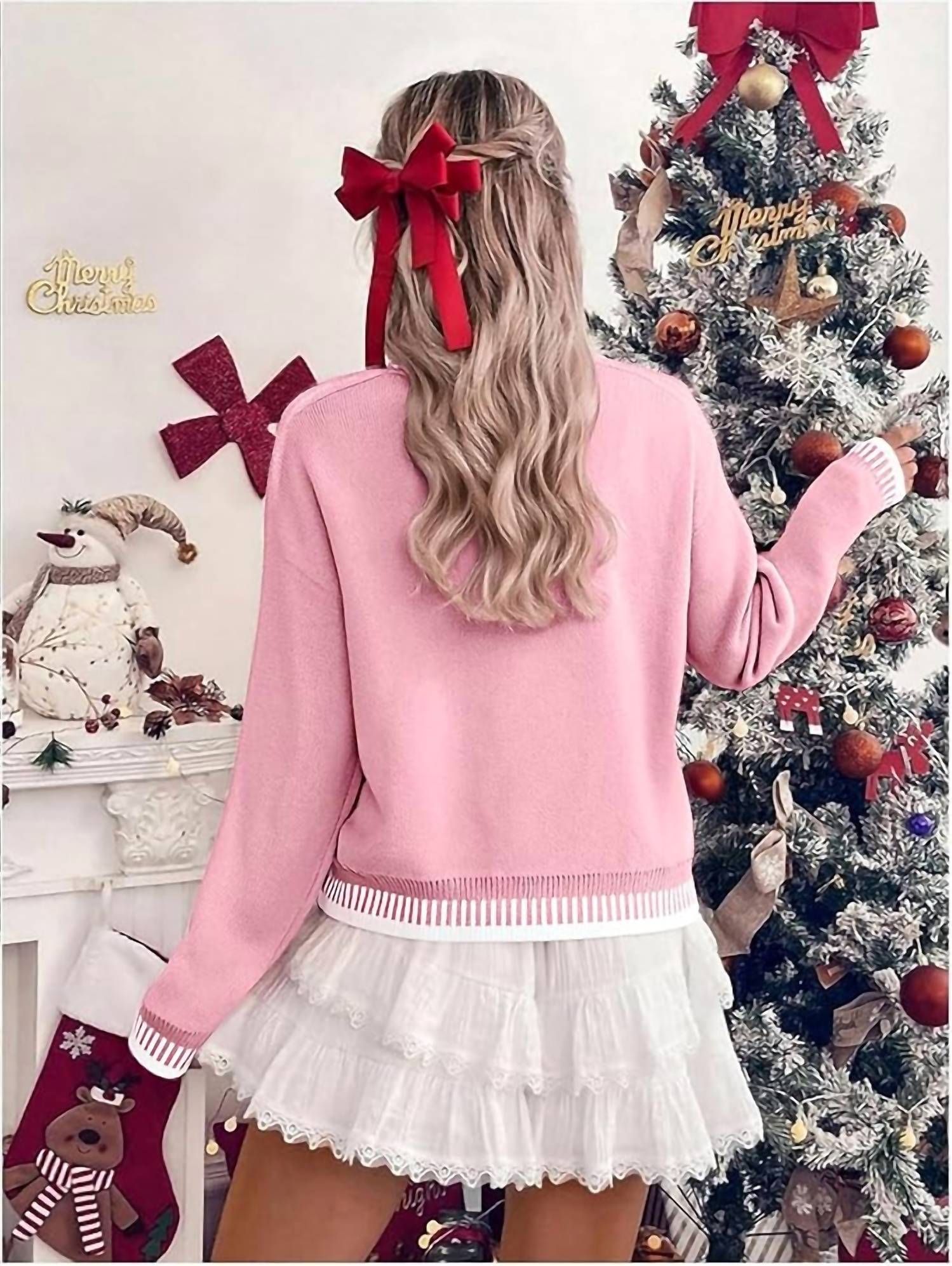 Little Daisy Closet - Love Chenille Letter Graphic Sweater