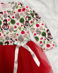 Pete + Lucy - Girls Little Red Riding Hood Tulle Dress