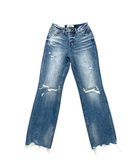 Mica Denim - Women Norah High Rise Straight Leg Jeans