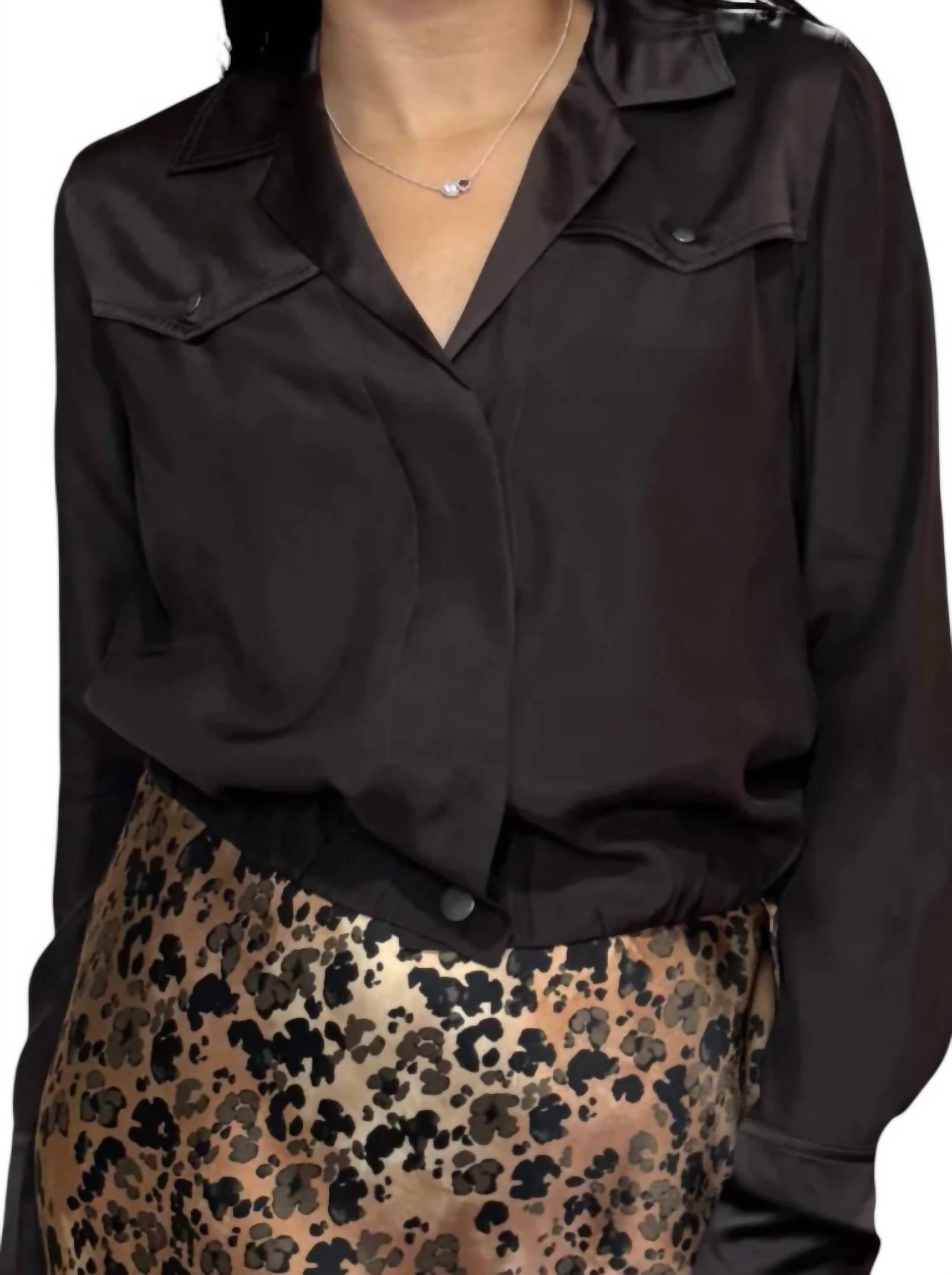 Go By Go Silk - Hepburn Silk Shacket