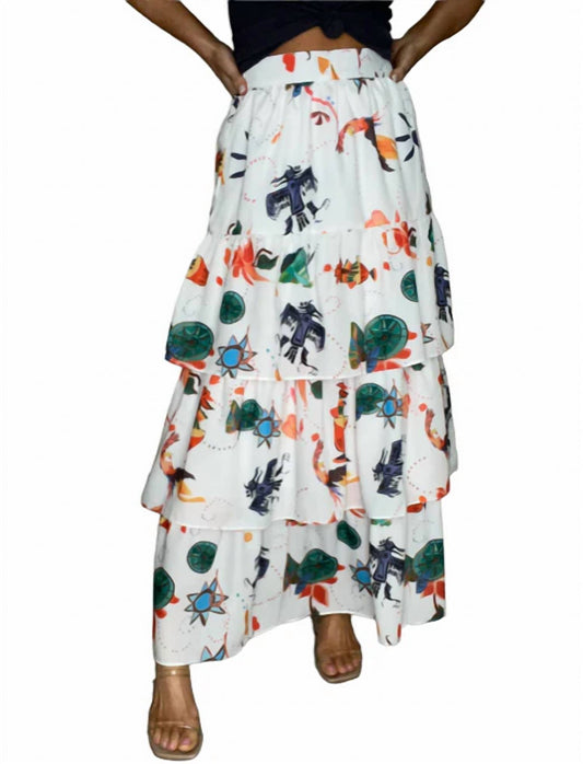 Beulahstyle - Mayan Ruffle Maxi Skirt