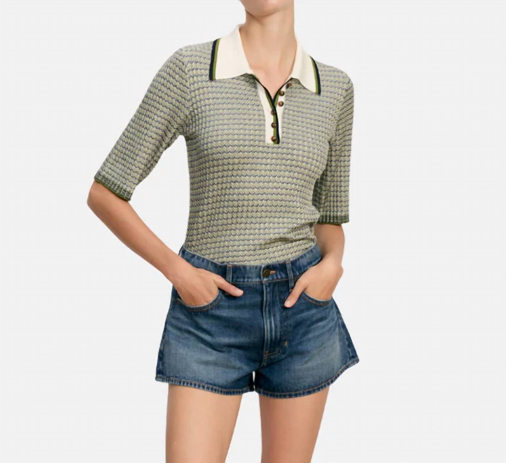 Veronica Beard - Soza Polo Top