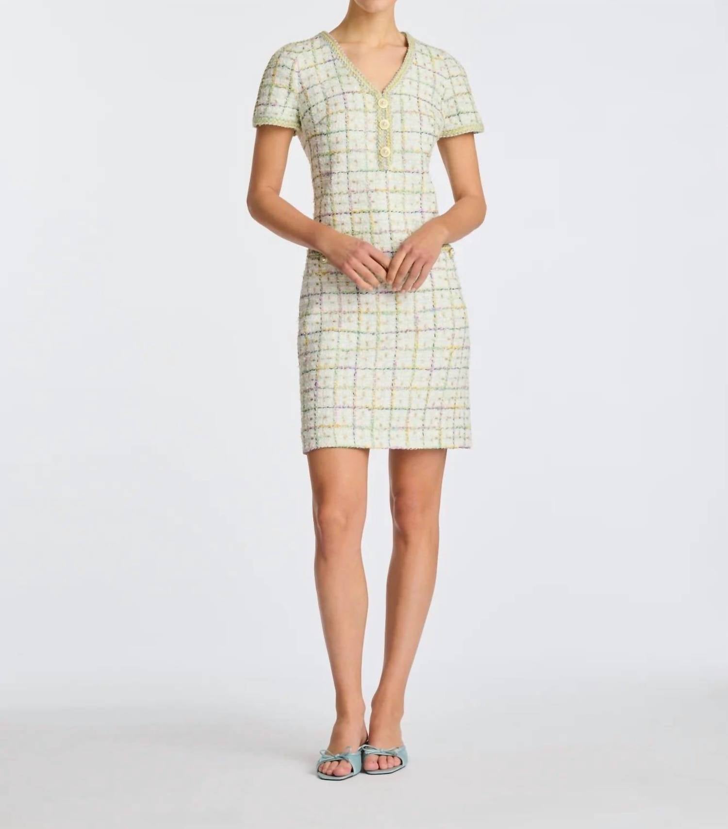 Weill - Pastel Tweed Mini Dress