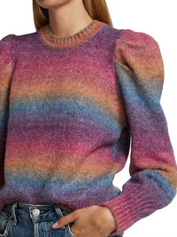 Design History - Rainbow Puffed Sleeve Sweater