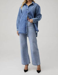 Good American - Denim Oversized Shirt