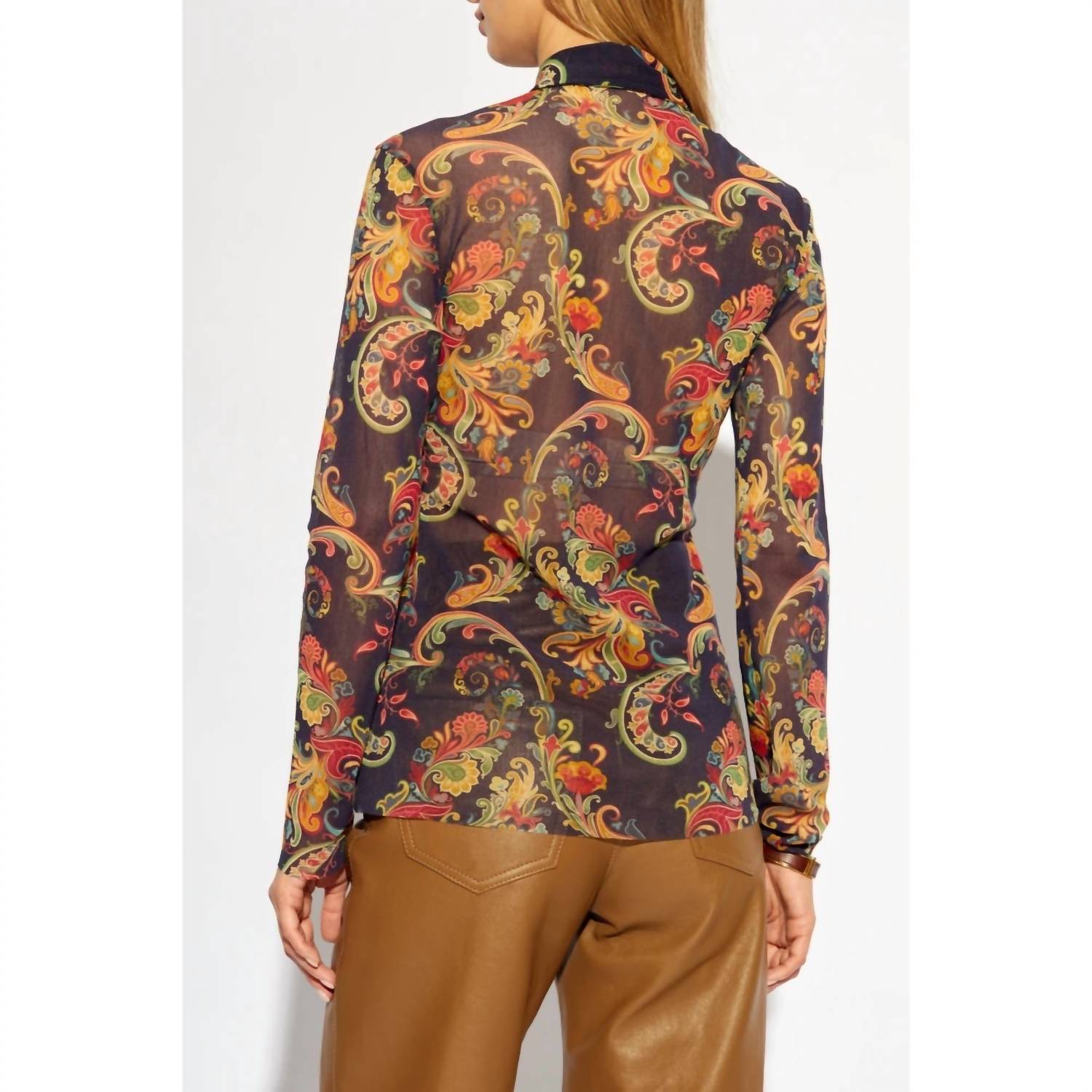 Etro - Paisley-print Chiffon Shirt