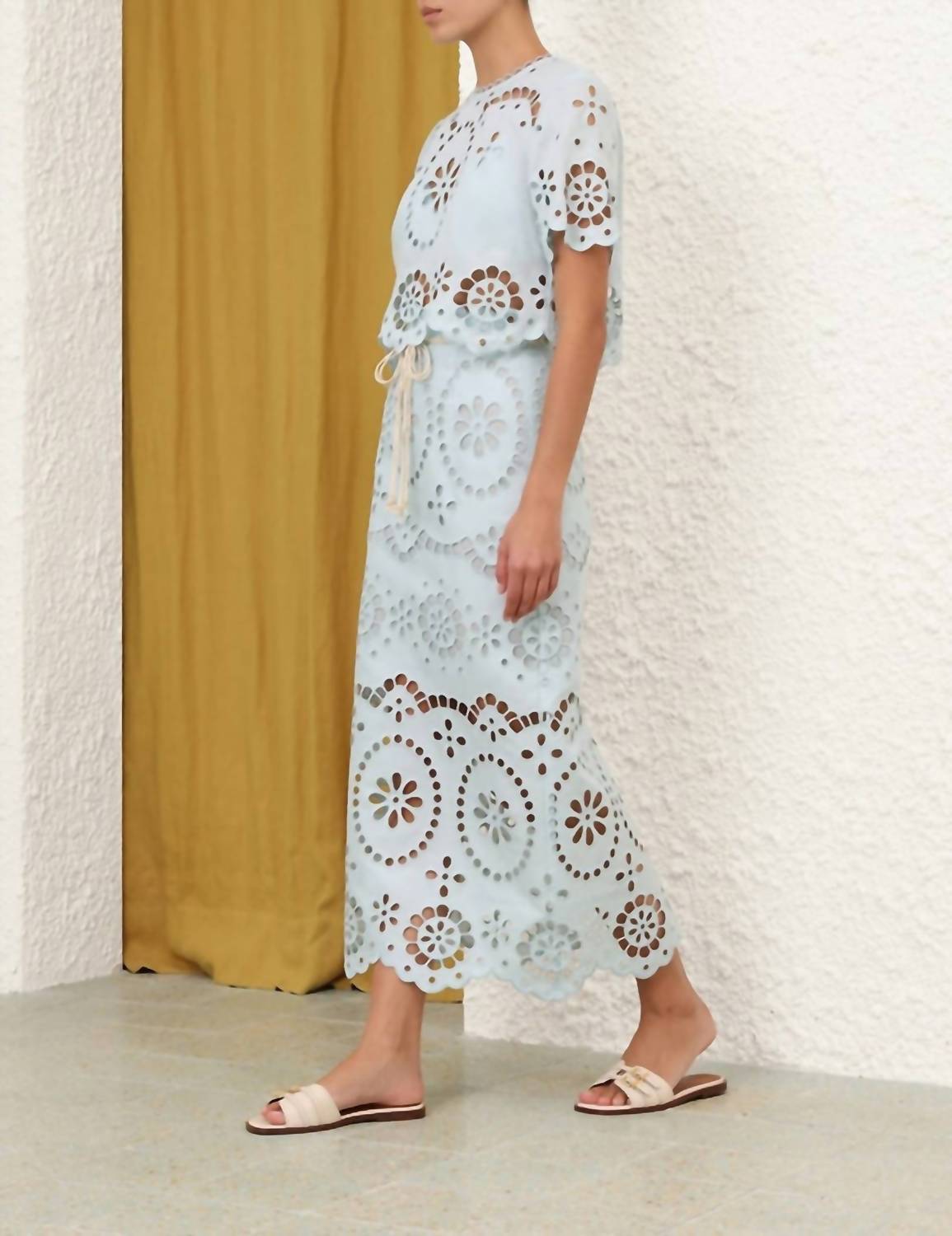 Zimmermann - Awaken Embroidered Bodice Top