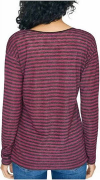 Sanctuary - Women's Elina Striped V Neck Casual Top