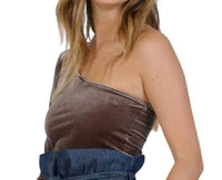 Lucca - One Shoulder Velvet Top