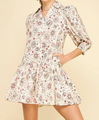 Pinch - Print Button Down Mini Dress