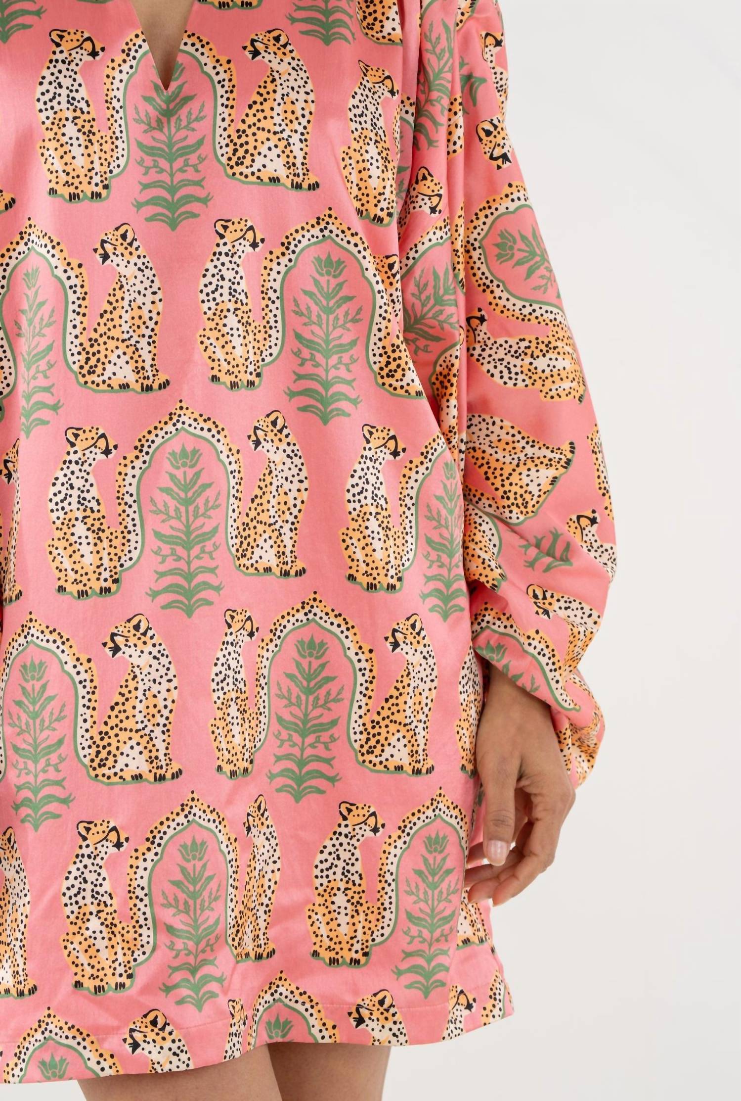 Emily McCarthy Sasha Mini Dress in cabana cat - women's dress - alternate view