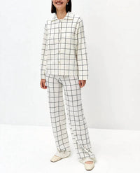 Allude - Plaid Cashmere Blend Sweater Jacket